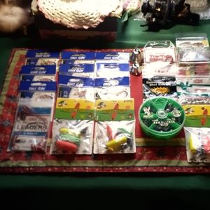 Assorted Hooks, Weights, Floats